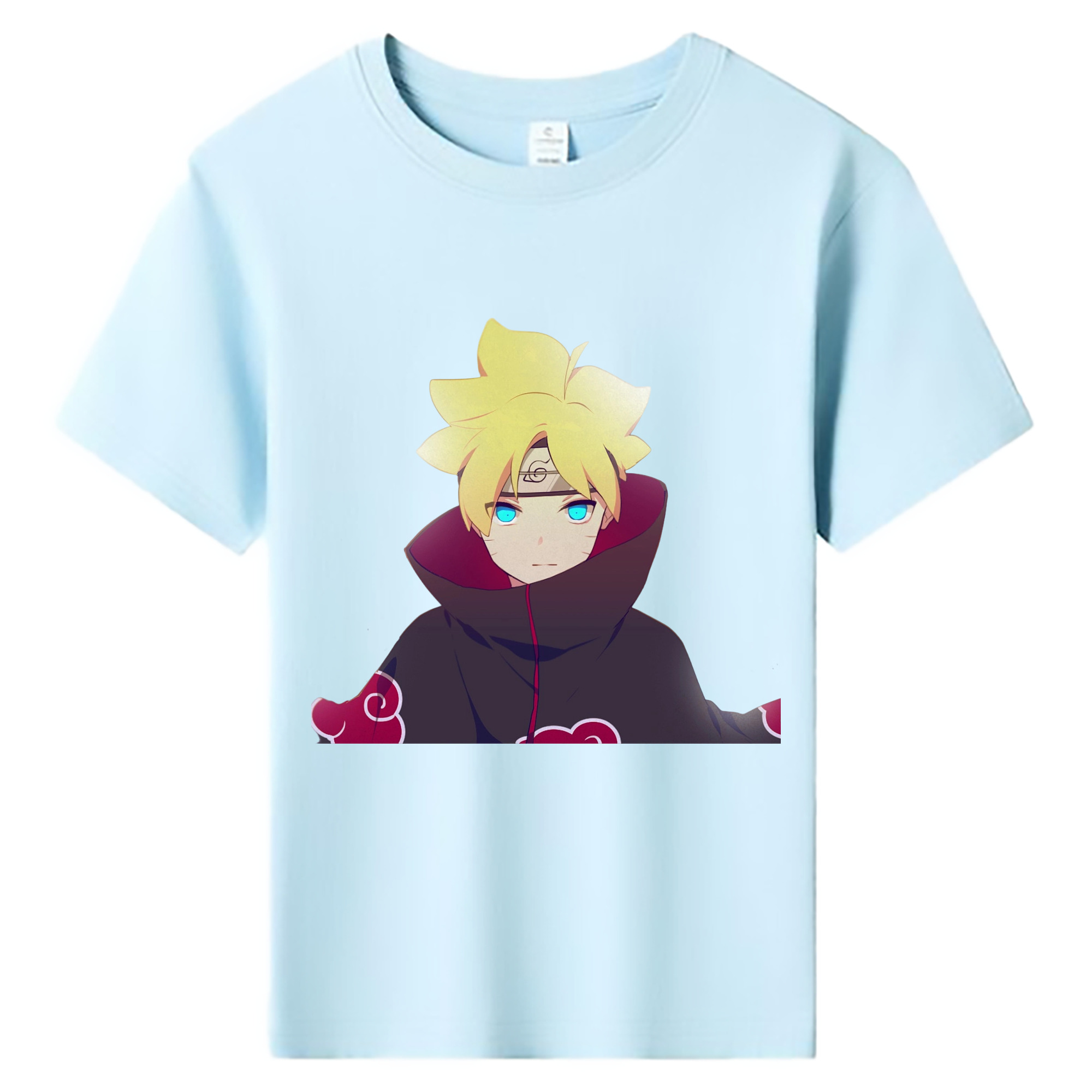 （画像用） NARUTO -ナルト- うずまき ボルト Uzumaki Boruto 綿100％キッズTシャツ（フロントプリント）